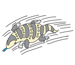 Varanus salvator of Thailand sticker #7148748