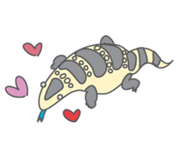 Varanus salvator of Thailand sticker #7148750