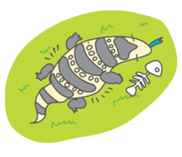 Varanus salvator of Thailand sticker #7148752