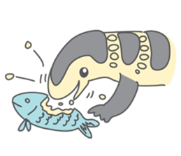 Varanus salvator of Thailand sticker #7148754