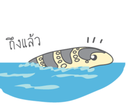 Varanus salvator of Thailand sticker #7148757