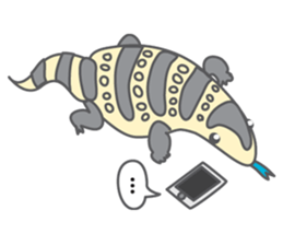 Varanus salvator of Thailand sticker #7148758