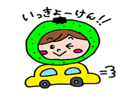 japanese citrus girl sticker #7148764