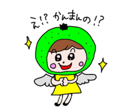 japanese citrus girl sticker #7148769