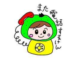 japanese citrus girl sticker #7148770