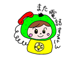 japanese citrus girl sticker #7148770