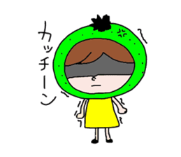japanese citrus girl sticker #7148772