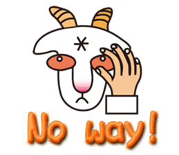 Mr. Yaggeee,a bartender of goat. sticker #7148802