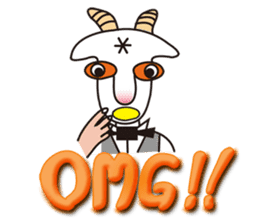 Mr. Yaggeee,a bartender of goat. sticker #7148803