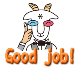 Mr. Yaggeee,a bartender of goat. sticker #7148807