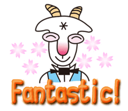 Mr. Yaggeee,a bartender of goat. sticker #7148808