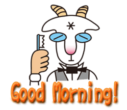 Mr. Yaggeee,a bartender of goat. sticker #7148813