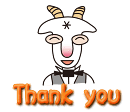 Mr. Yaggeee,a bartender of goat. sticker #7148817