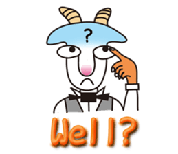 Mr. Yaggeee,a bartender of goat. sticker #7148819