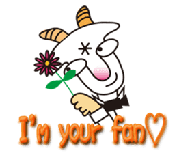 Mr. Yaggeee,a bartender of goat. sticker #7148820