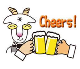 Mr. Yaggeee,a bartender of goat. sticker #7148821