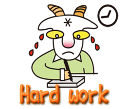 Mr. Yaggeee,a bartender of goat. sticker #7148826