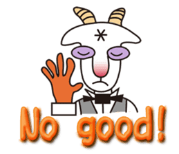 Mr. Yaggeee,a bartender of goat. sticker #7148828