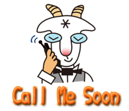 Mr. Yaggeee,a bartender of goat. sticker #7148829