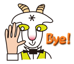 Mr. Yaggeee,a bartender of goat. sticker #7148832