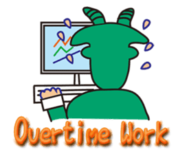 Mr. Yaggeee,a bartender of goat. sticker #7148833