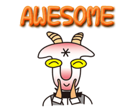 Mr. Yaggeee,a bartender of goat. sticker #7148834