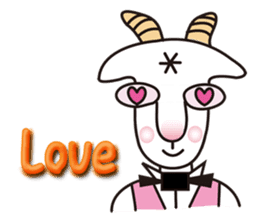 Mr. Yaggeee,a bartender of goat. sticker #7148835