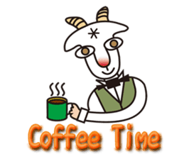 Mr. Yaggeee,a bartender of goat. sticker #7148837