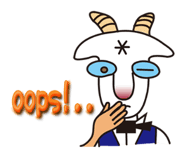 Mr. Yaggeee,a bartender of goat. sticker #7148838