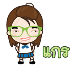 Colorful School Girls sticker #7149570