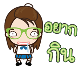 Colorful School Girls sticker #7149578