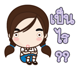 Colorful School Girls sticker #7149584