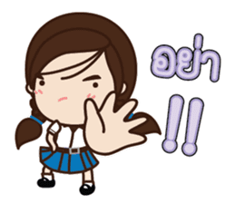 Colorful School Girls sticker #7149592