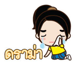 Colorful School Girls sticker #7149593