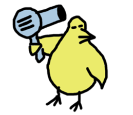 Chick party sticker #7149881