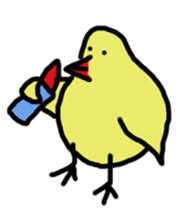 Chick party sticker #7149882