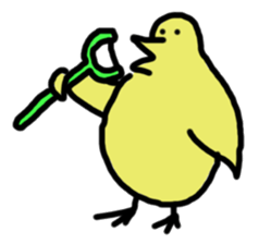 Chick party sticker #7149883