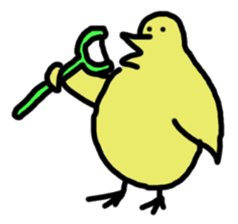 Chick party sticker #7149883