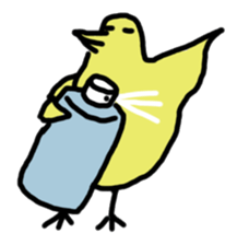 Chick party sticker #7149886