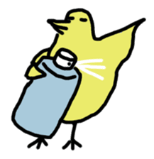 Chick party sticker #7149886