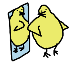 Chick party sticker #7149889