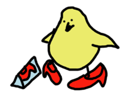 Chick party sticker #7149890