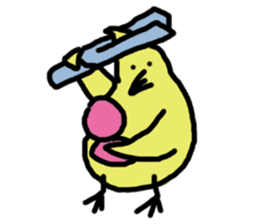 Chick party sticker #7149891