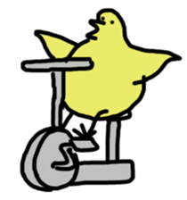 Chick party sticker #7149893