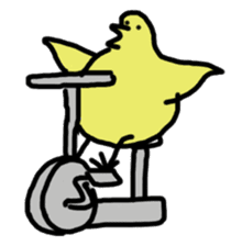 Chick party sticker #7149893