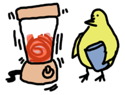 Chick party sticker #7149894