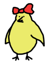 Chick party sticker #7149895