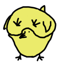 Chick party sticker #7149897