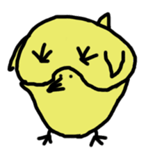 Chick party sticker #7149897