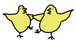 Chick party sticker #7149899